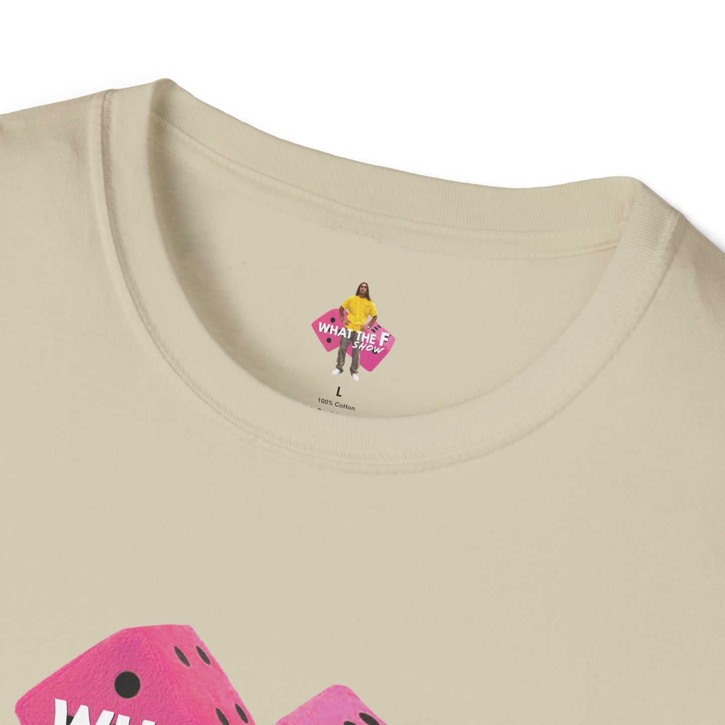 What The F Pink Dice T-Shirt